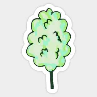 Green Cotton Candy Sticker